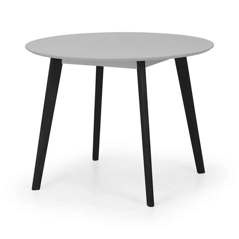 Calah Round Dining Table - Grey, Hardwood