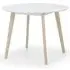 Calah Round Dining Table - White, Oak
