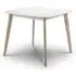 Calah Square Dining Table - White, Oak