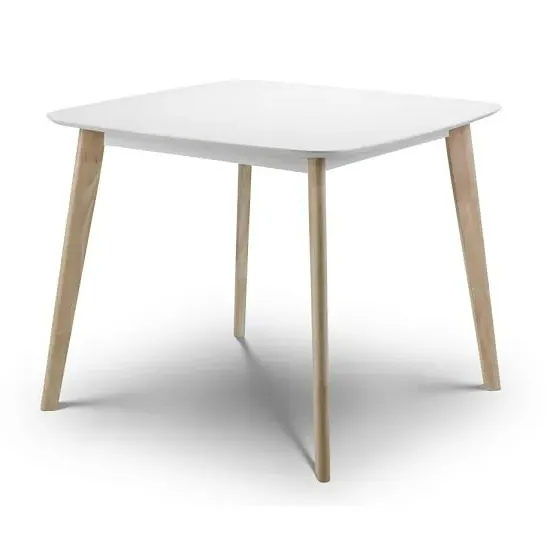 Calah Square Dining Table - White, Oak image