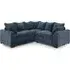 Calais Corner Sofa - Blue, Velvet