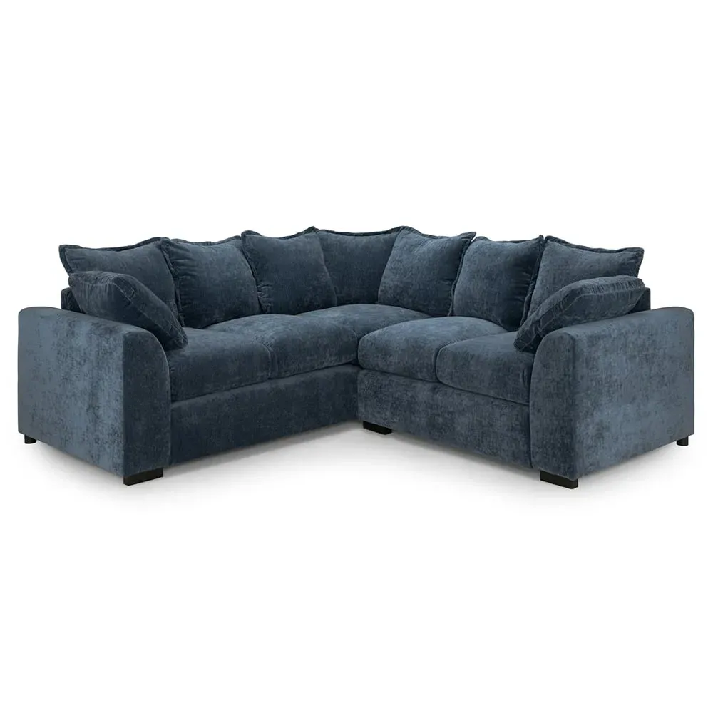 Calais Corner Sofa - Blue, Velvet image