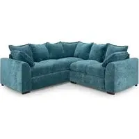 Calais Corner Sofa - Teal, Velvet