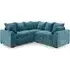 Calais Corner Sofa - Teal, Velvet