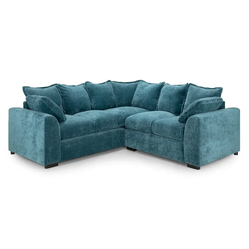 Calais Corner Sofa - Teal, Velvet