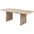 Calais Rectangular Dining Table - White, Oak