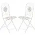 Calderon Outdoor Chairs Pair - Cream, Metal