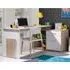 Caldwell Corner Laptop Desk with 2 Shelves - Sonoma Oak