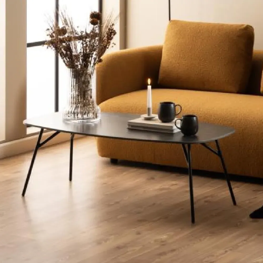 Caldwell Rectangular Coffee Table - Black, Ceramic image