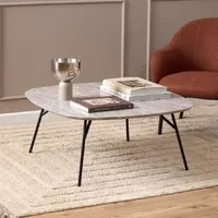 Caldwell Square Coffee Table - Grey, Wood
