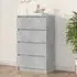 Calgary 4 Drawer Chest - Concrete Grey, Wood
