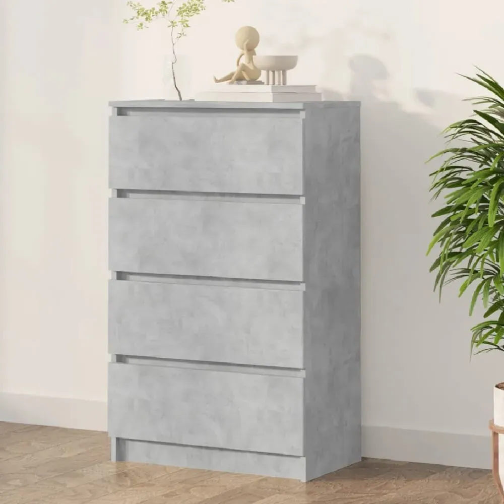 Calgary 4 Drawer Chest - Concrete Grey, Wood image