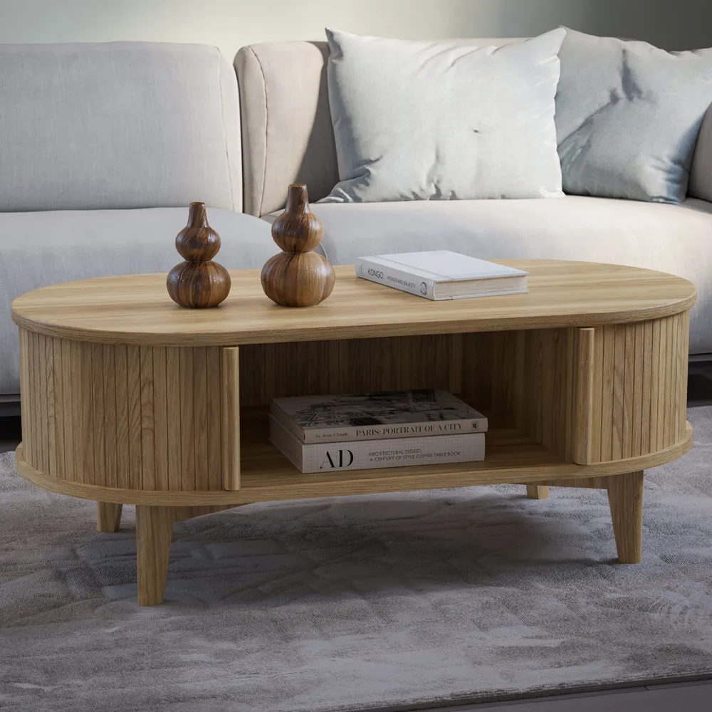 Calgary Rectangular Coffee Table - Natural