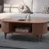 Calgary Rectangular Coffee Table - Walnut