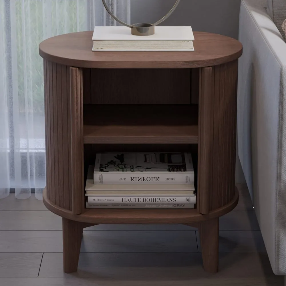 Calgary Side Table - Walnut