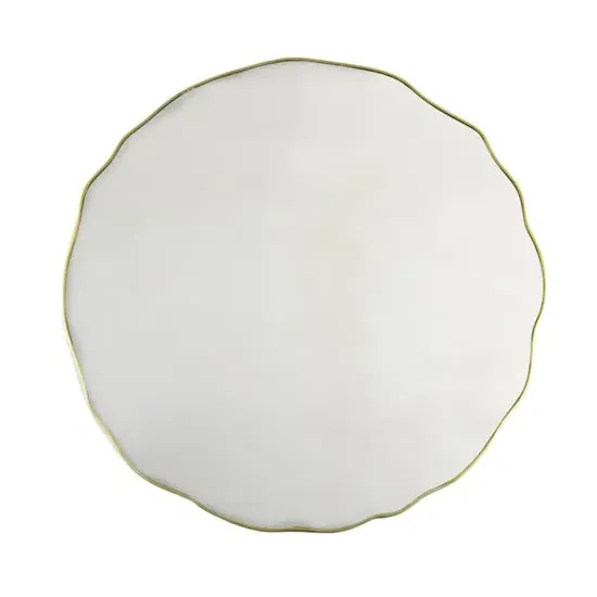 Calgary Square Wall Mirror - Champagne, Wood