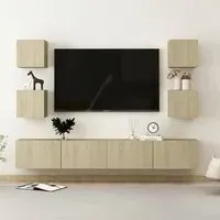 Calgary Wall Hung Entertainment Unit - Sonoma Oak