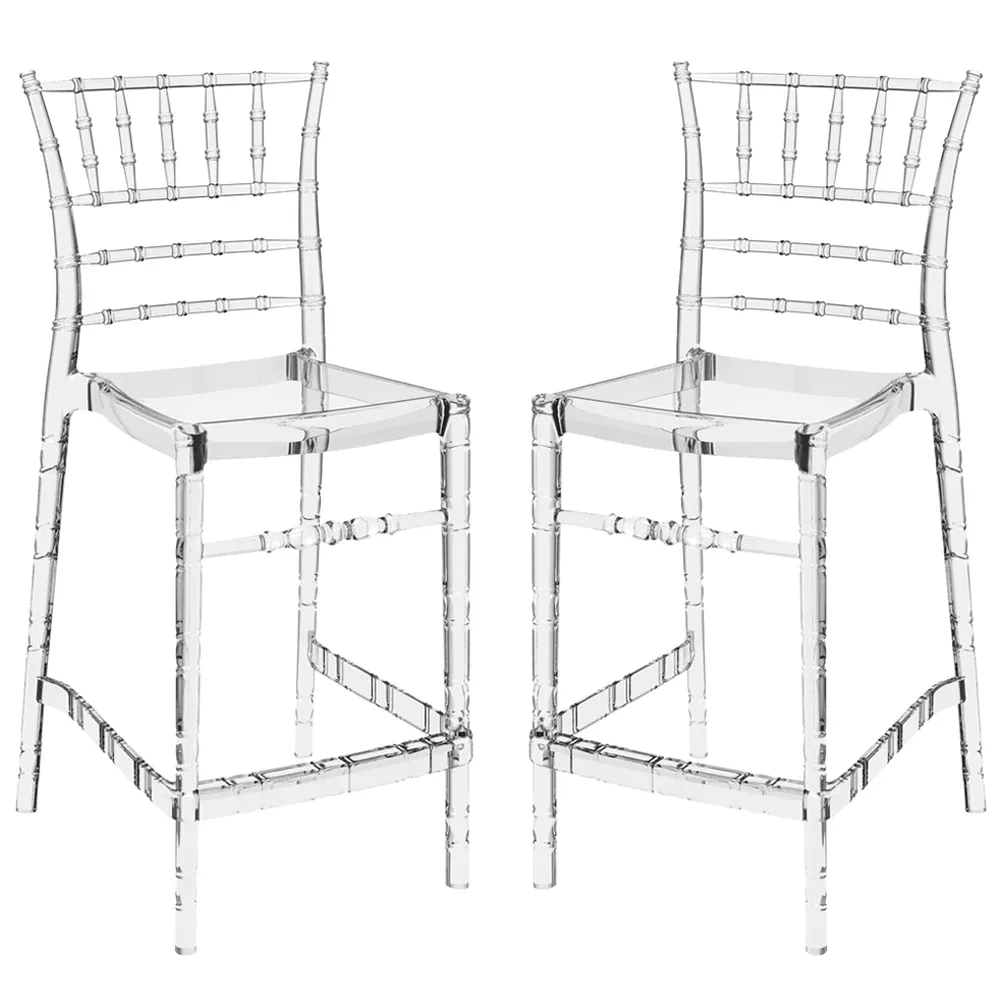 Calhoun Bistro Bar Stool (Pair) - Clear, Polycarbonate product