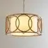 Calhoun Cylindrical Pendant Light - Gold, Fabric