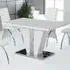 Calhoun High Gloss Dining Table with Steel Base - White