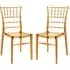 Calhoun Side Dining Chairs - Amber, Polycarbonate