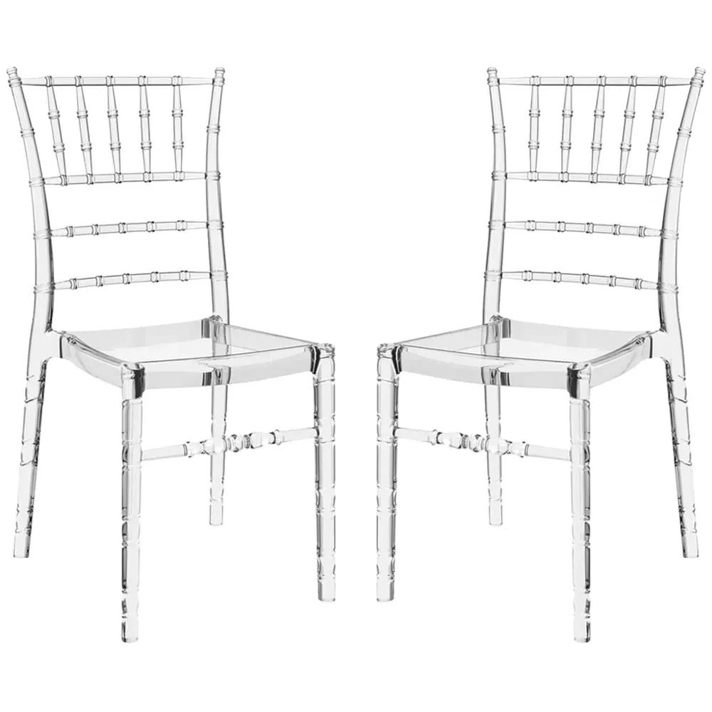 Calhoun Side Dining Chairs - Clear, Polycarbonate