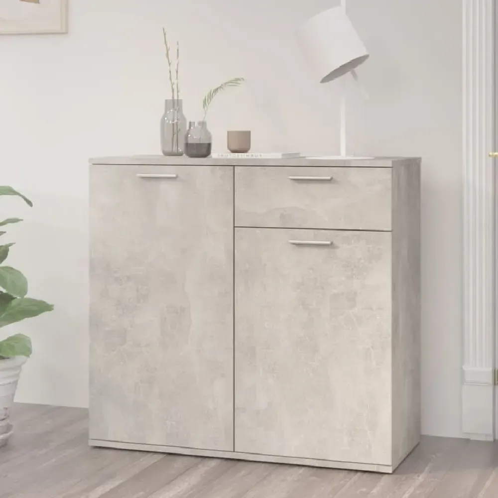 Calhoun Sideboard with 2 Doors 1 Drawer - Grey, Engineered Wood image