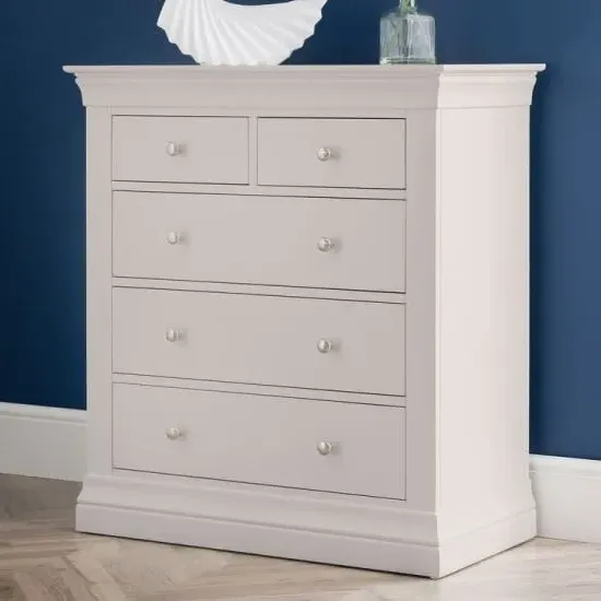 Calida Chest of 5 Drawers - Light Grey image