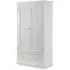 Calida Wardrobe with 2 Doors 1 Drawer - White