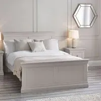 Calida Double Bed - Light Grey alternate view