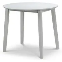 Calista Round Drop-Leaf Dining Table - Grey, MDF