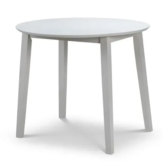 Calista Round Drop-Leaf Dining Table - Grey, MDF