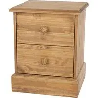 Calixto 2-Drawer Bedside Cabinet - Oak