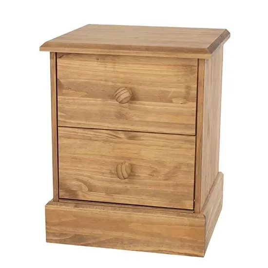 Calixto 2-Drawer Bedside Cabinet - Oak image