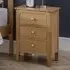 Callia 3-Drawer Bedside Cabinet - Oak