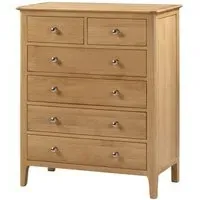 Callia 6-Drawer Chest of Drawers - Oak