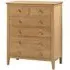 Callia 6-Drawer Chest of Drawers - Oak