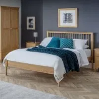 Callia King Size Bed Frame - Oak