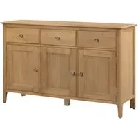 Callia Sideboard with 3 Doors and 3 Drawers - Oak