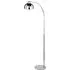 Callibren Metal Floor Lamp with Tiltable Shade - Chrome