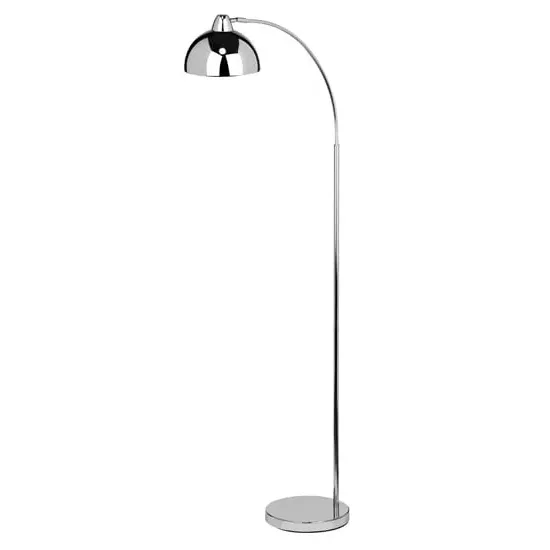 Callibren Metal Floor Lamp with Tiltable Shade - Chrome