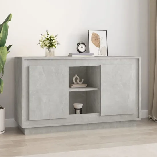 Callie Sideboard with 2 Doors - Concrete Effect, Engineered Wood image
