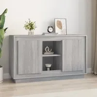 Callie Sideboard with 2 Doors - Grey Sonoma Oak, Engineered Wood
