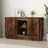 Callie Sideboard with 2 Doors - Smoked Oak, Engineered Wood