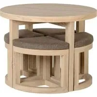 Calligaris Stowaway Dining Set - Sonoma Oak