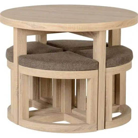 Calligaris Stowaway Dining Set - Sonoma Oak image