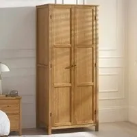 Calliope 2-Door Wardrobe - Oak, Wood alternate view