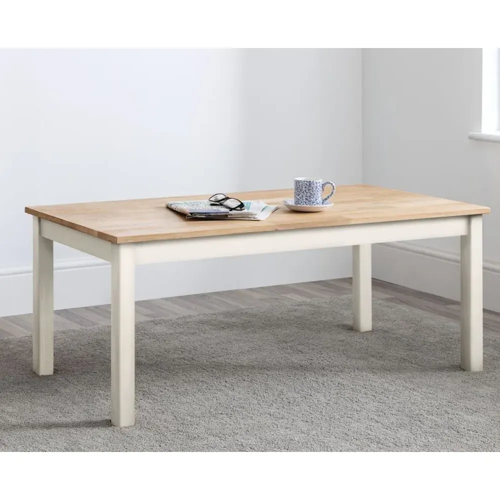 Calliope Coffee Table - Ivory, Oak