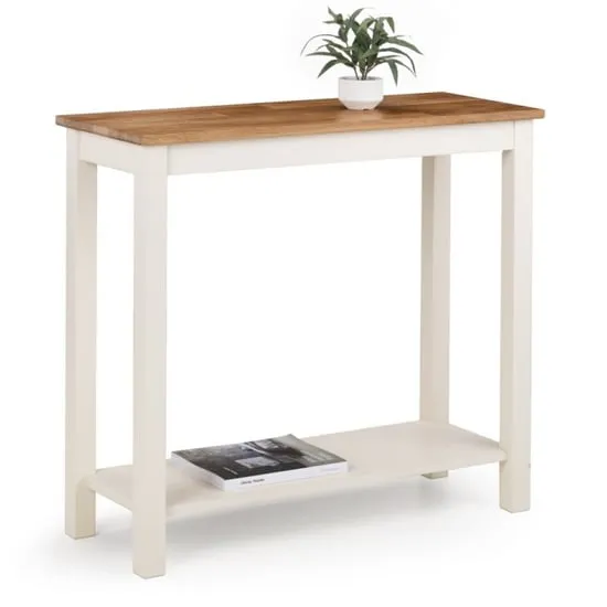 Calliope Console Table - Ivory, Oak