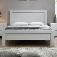 Calliope Double Bed Frame - Grey, Solid Acacia alternate view